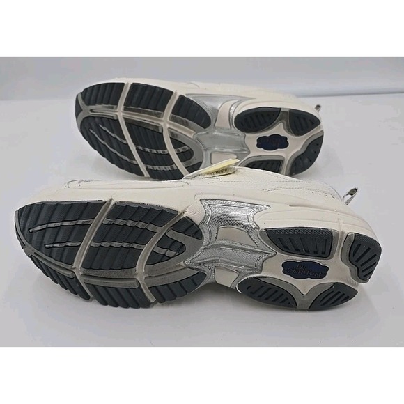 Dr Comfort White Leather Hook and Loop Athletic Shoes Sneakers Comfort Fit - Picture 8 of 9